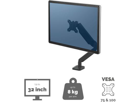 Fellowes Platinum Series Single Adjustable Monitor Arm